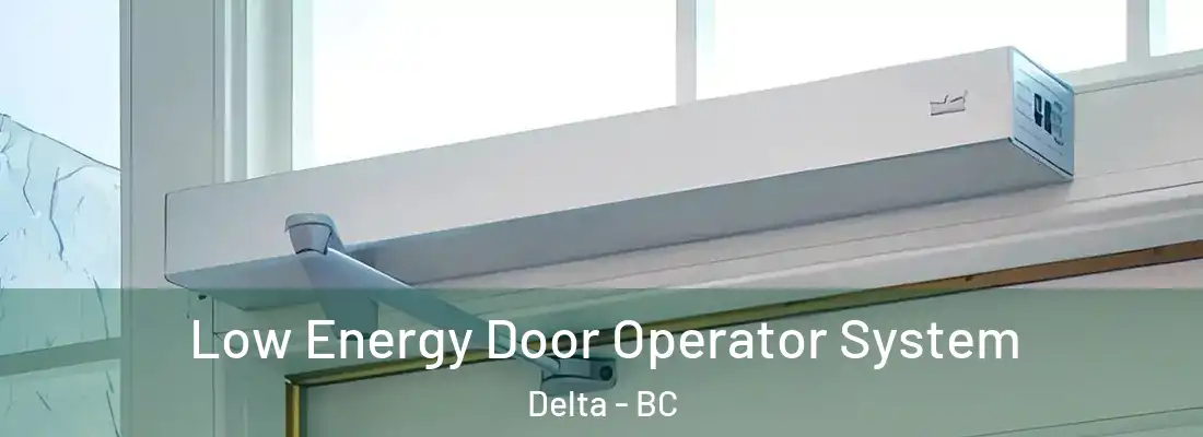  Low Energy Door Operator System Delta - BC