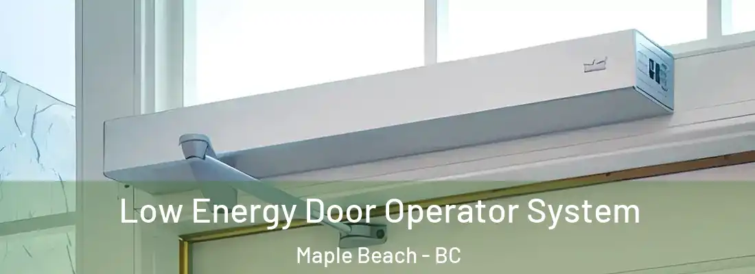  Low Energy Door Operator System Maple Beach - BC