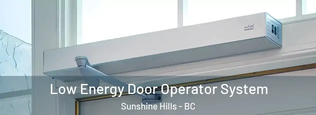  Low Energy Door Operator System Sunshine Hills - BC