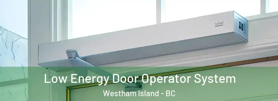  Low Energy Door Operator System Westham Island - BC