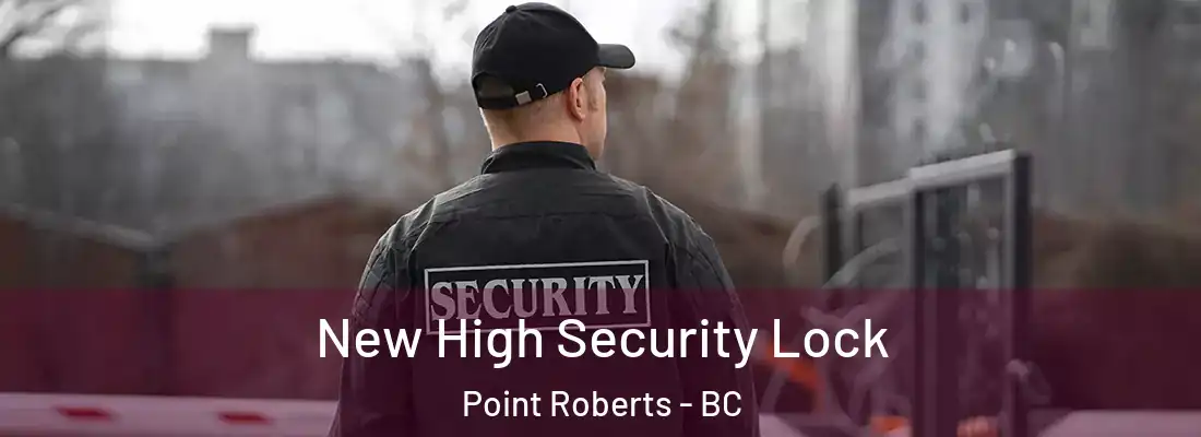  New High Security Lock Point Roberts - BC