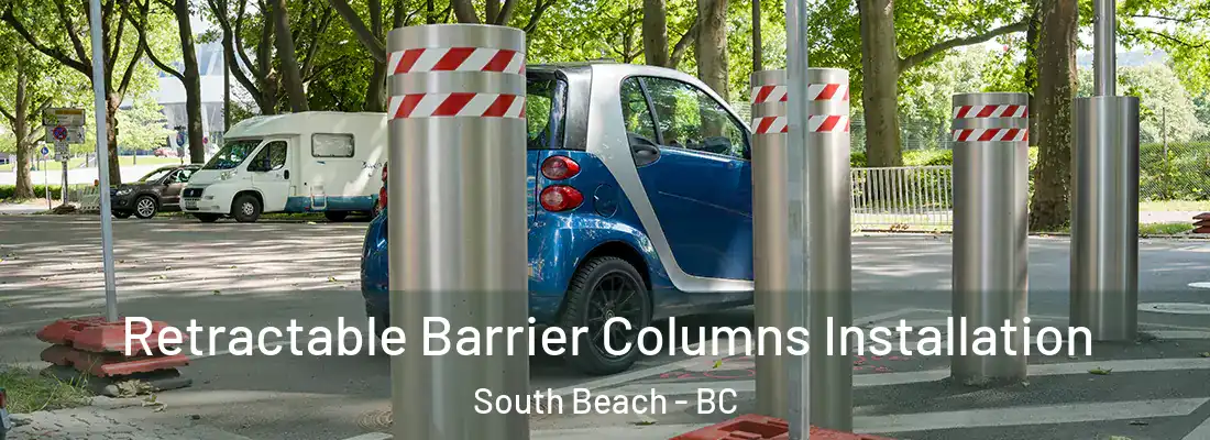  Retractable Barrier Columns Installation South Beach - BC